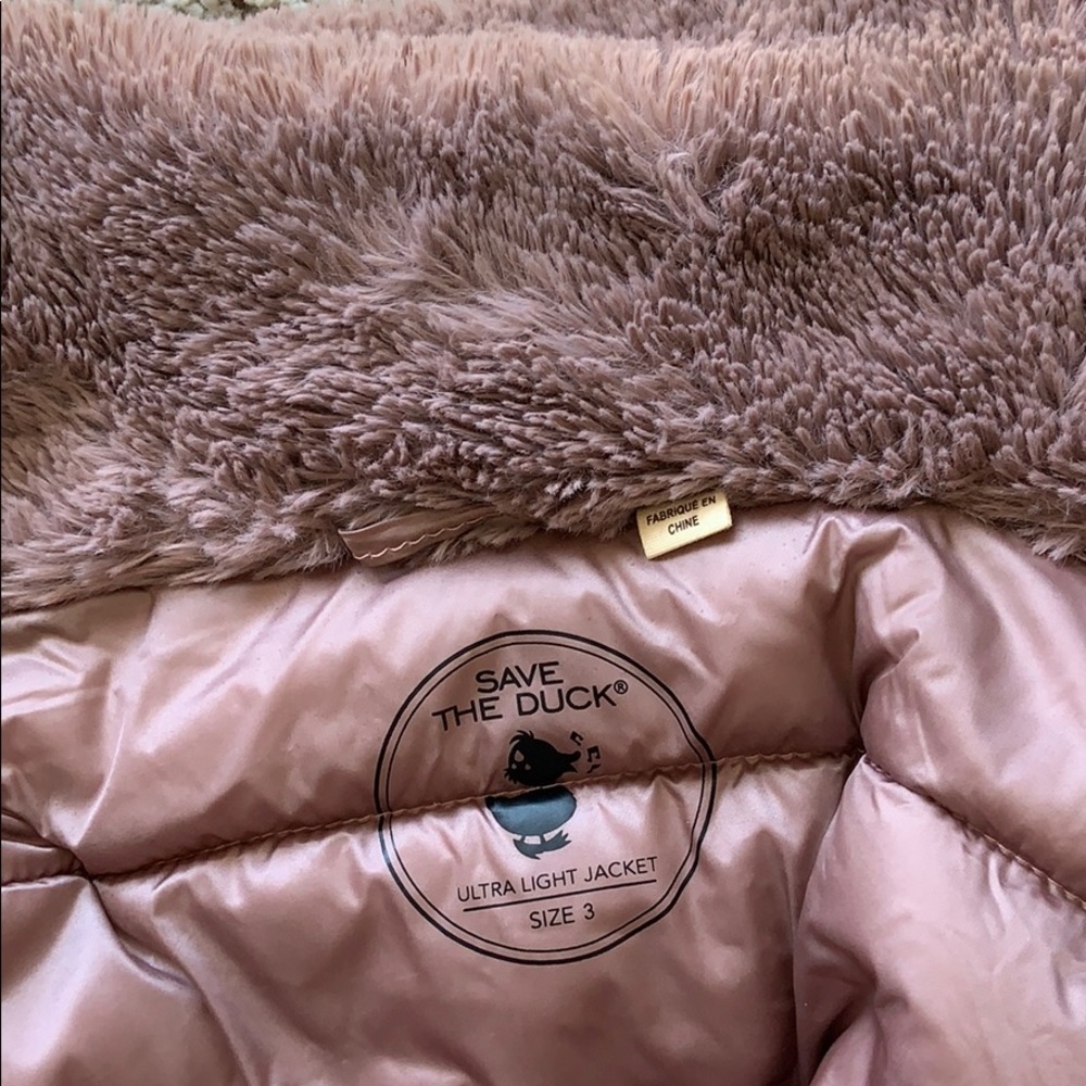 New condition! Mauve Save the Duck winter jacket. - Picture 3 of 5